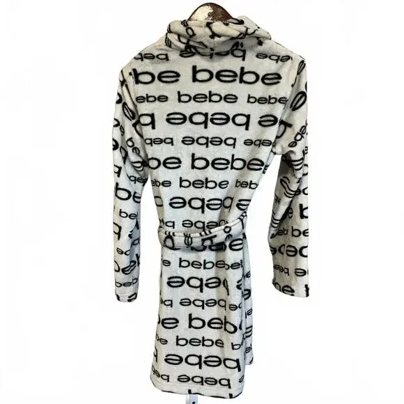 Bebe Sleepwear Plush Robe with Belt Large New with no tags - Picture 4 of 4